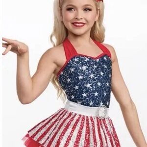 WEISSMAN Dance Costume  All American Girl 18842 Size 7/8 New